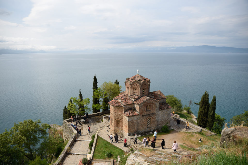 聖ヨヴァンカネオ教会とオフリド湖 Ohrid, Macedonia