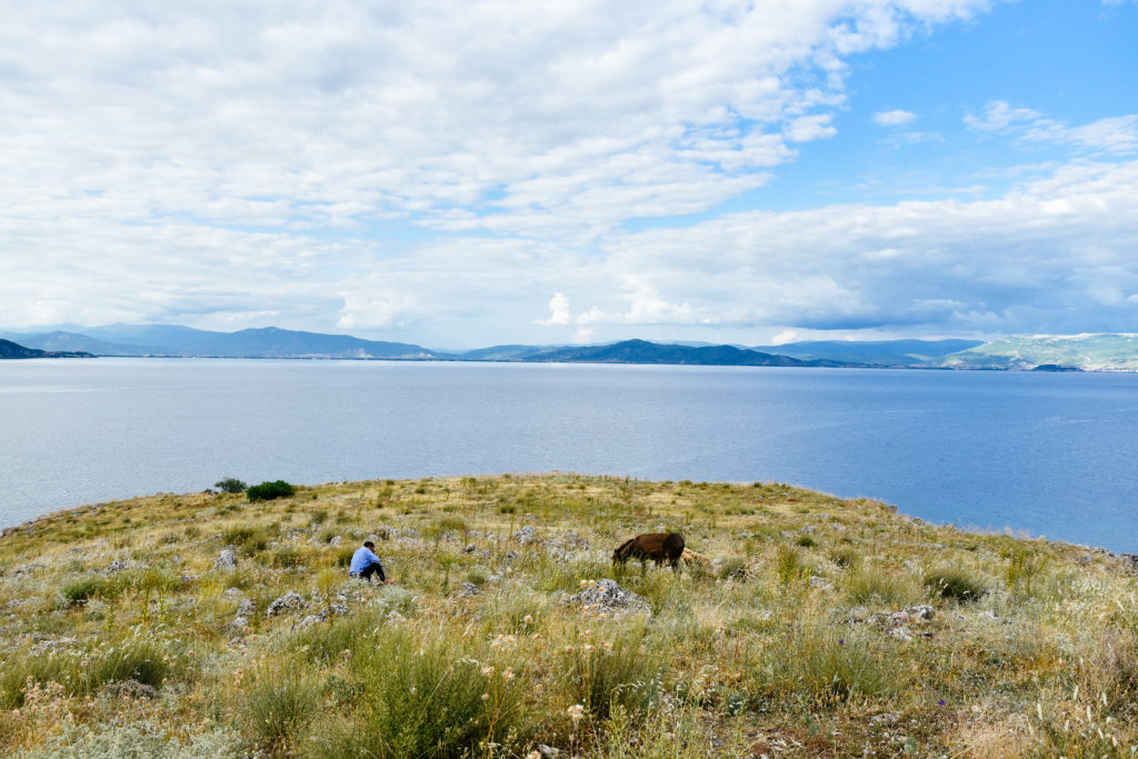 世界遺産オフリド湖 Lin, Albania